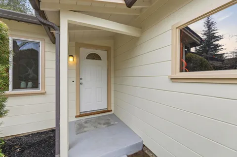 a view of front door