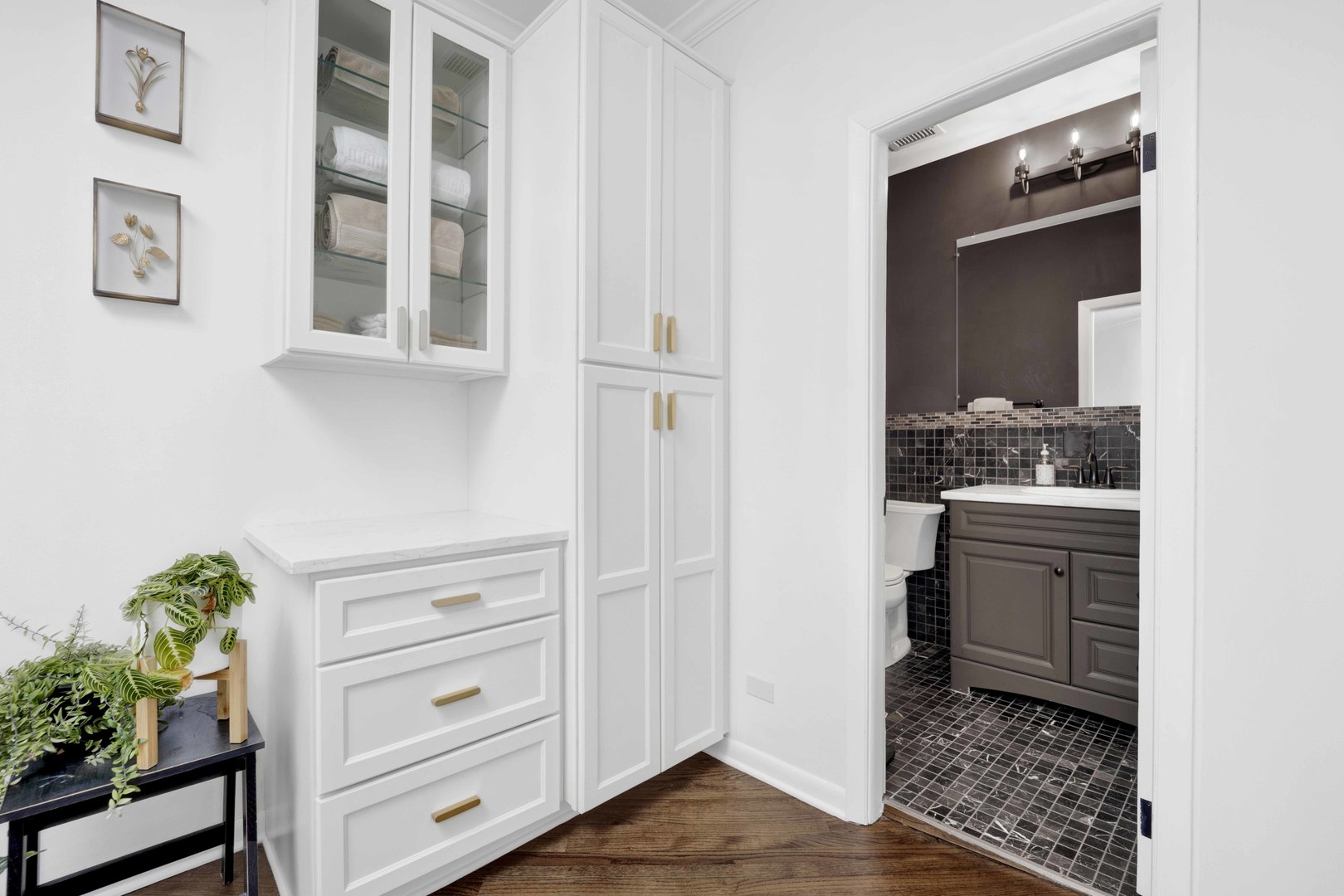 223 West Wisconsin Street, Unit 3A Chicago, IL 60614 - Photo 16 of 27 a kitchen with white cabinets and appliances