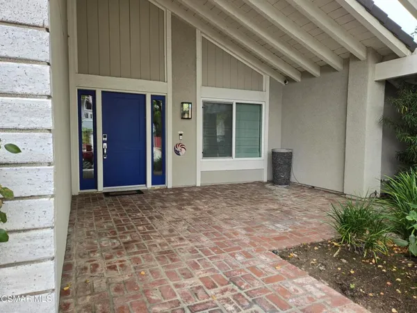 a view of a door of the house
