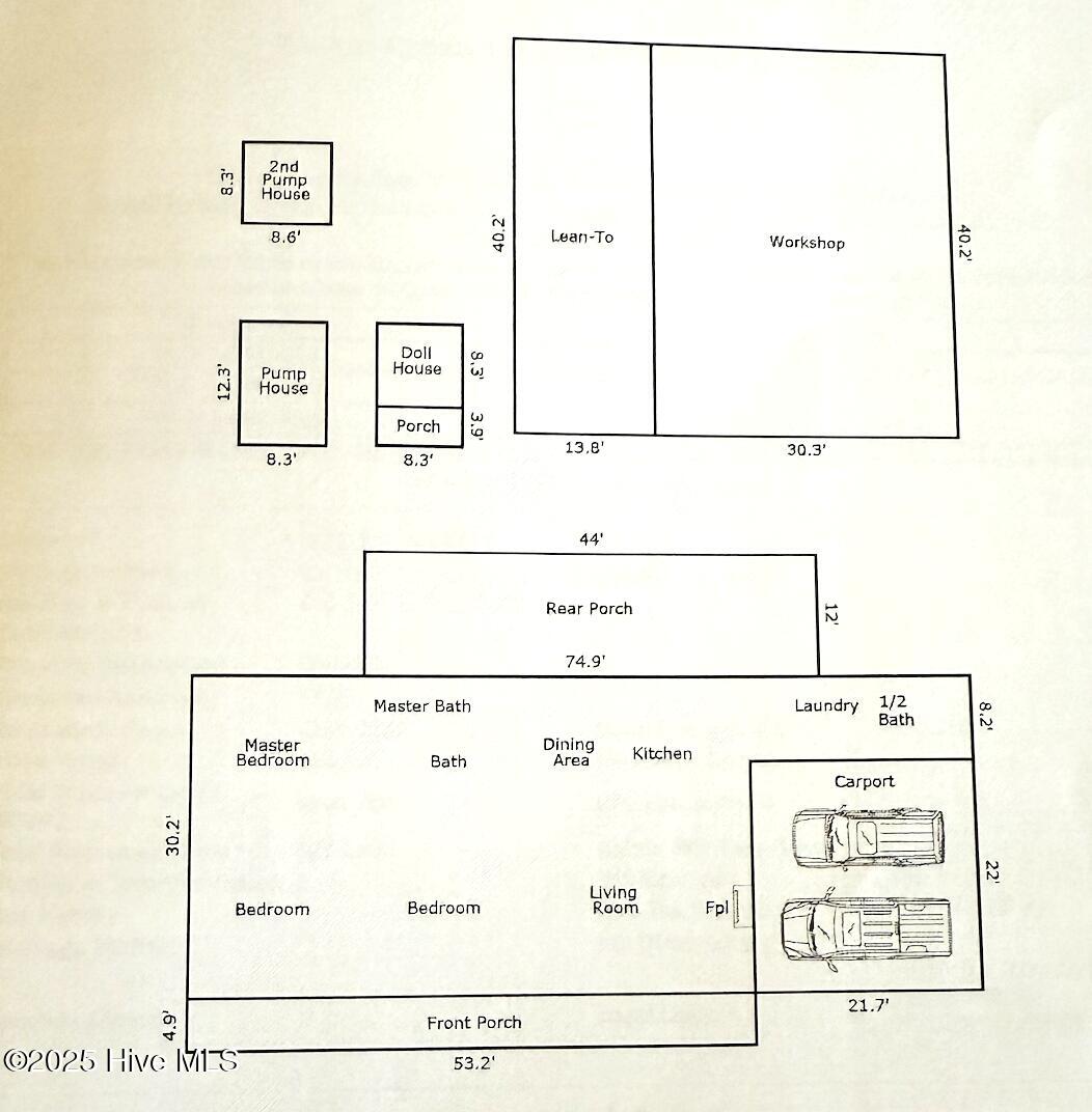 610 State Camp Road Vanceboro, NC 28586 - Photo 35 of 37 Sketch