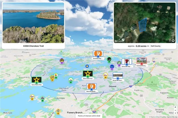 a view of a roof deck with lake view and mountain view