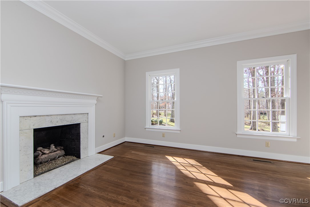 14502 St Stephens Place Midlothian, VA 23113 - Photo 8 of 49 Hardwood floor, Fireplace, marble surround
