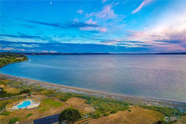a view of an ocean beach