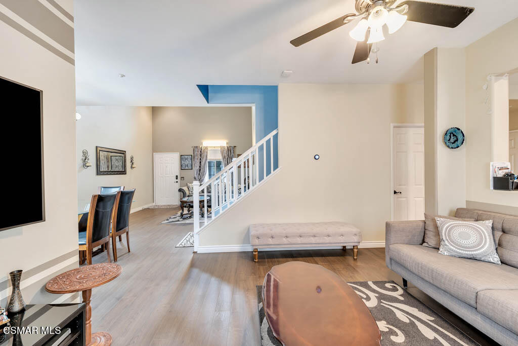 272 Springmist Lane Simi Valley, CA 93065 - Photo 19 of 47 a living room with furniture and a wooden floor