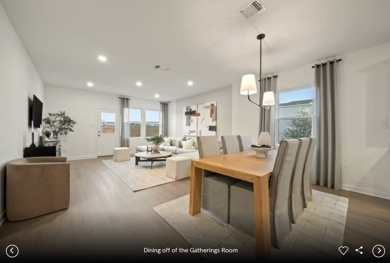 1327 Sky Rdg Court Belton, TX 76513 - Photo 3 of 8 a view of a dining room with furniture window and wooden floor