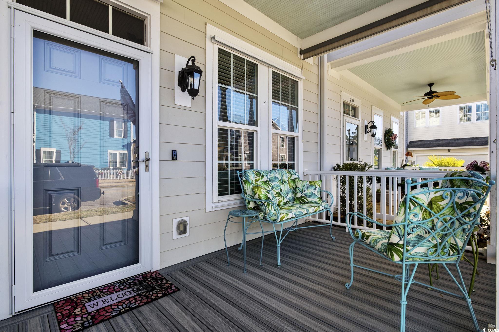 718 Shine Avenue, Unit 718 Myrtle Beach, SC 29577 - Photo 3 of 36 View of wooden porch