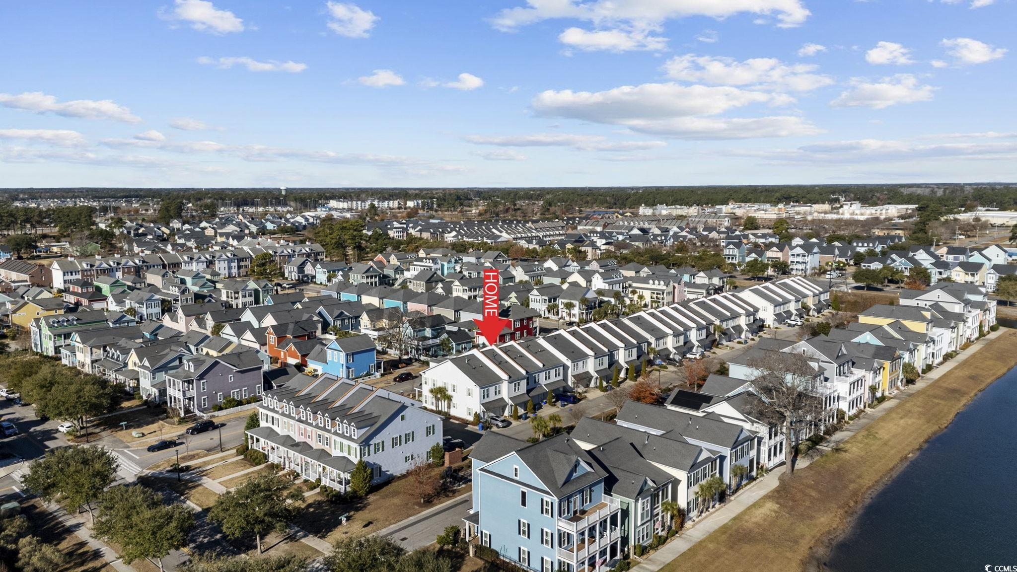 718 Shine Avenue, Unit 718 Myrtle Beach, SC 29577 - Photo 32 of 36 Aerial view of property's location with nearby suburban area