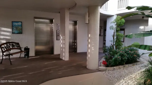 a view of interior space with porch