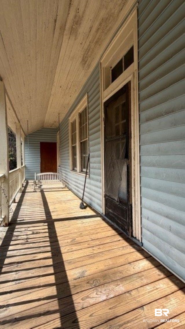 View of deck