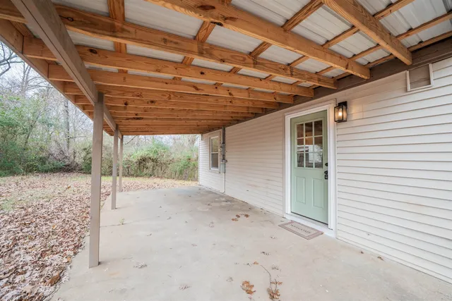 a view of a porch