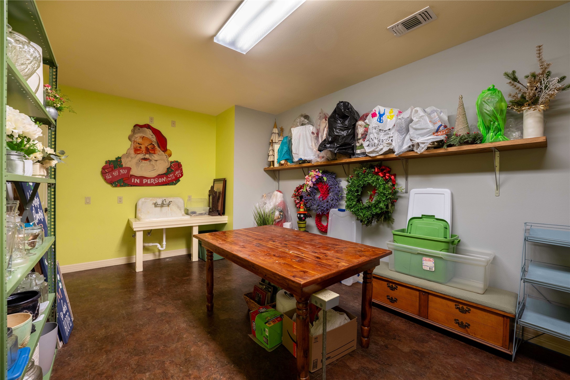 1820 Guenther Road La Grange, TX 78945 - Photo 21 of 29 a view of a dining room with furniture and a potted plant