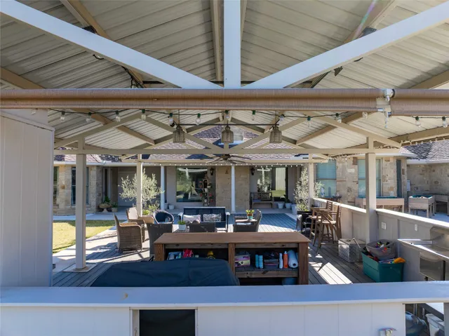 an outdoor space view with a sitting space