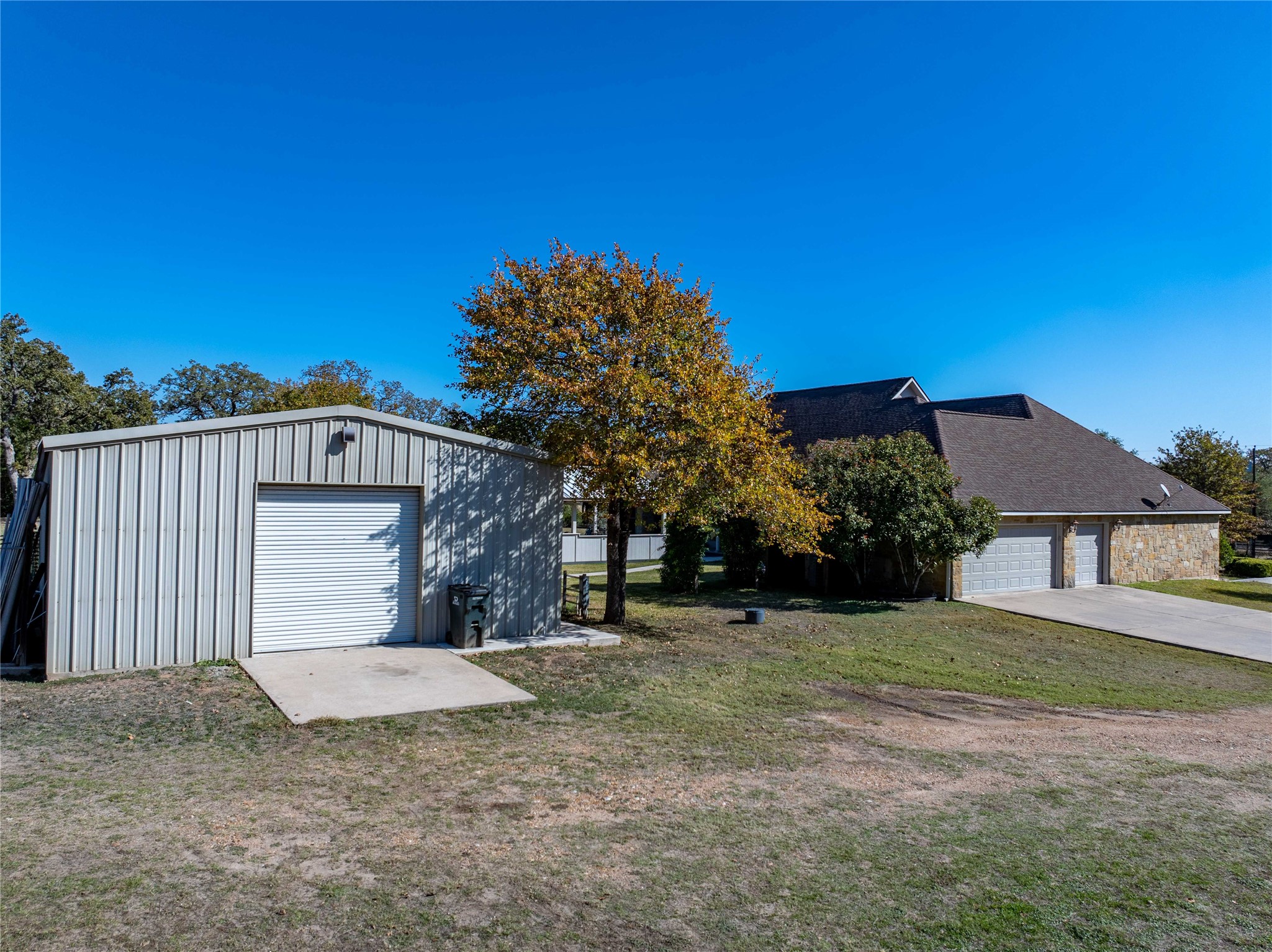 1820 Guenther Road La Grange, TX 78945 - Photo 25 of 29 a view of a house with a backyard