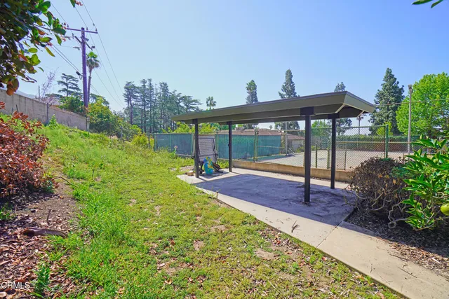 a view of garden space