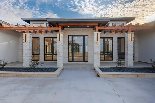 a view of entrance of the building