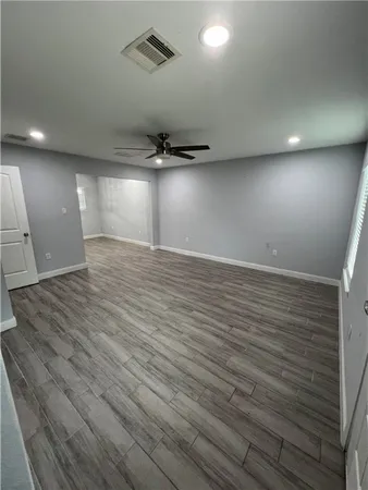 an empty room with a empty space