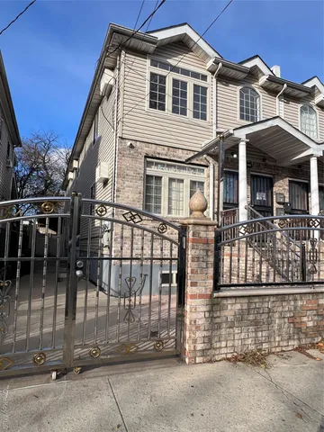 a front view of a house