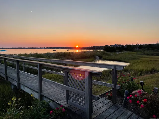 a view of lake and mountain