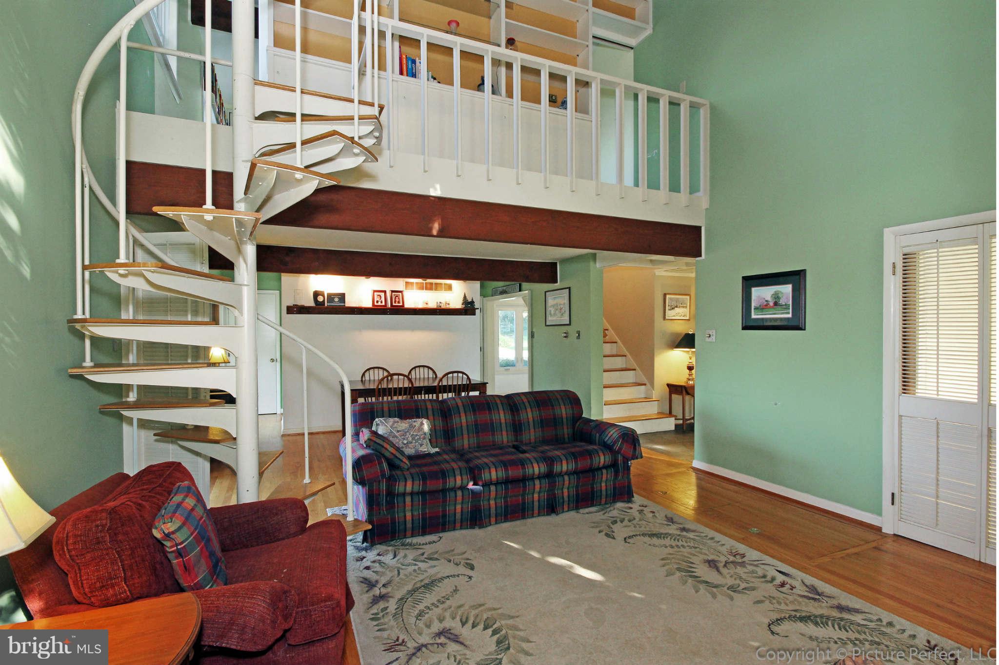 1605 Michael Road Middletown, MD 21769 - Photo 14 of 30 Loft, Spiral Stairs & Built-ins
