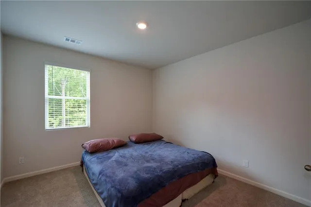 an empty room with a closet