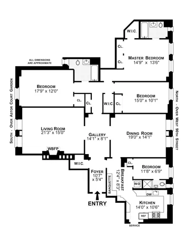 $3,895,000 | 210 West 90th Street, Unit 7B | Upper West Side