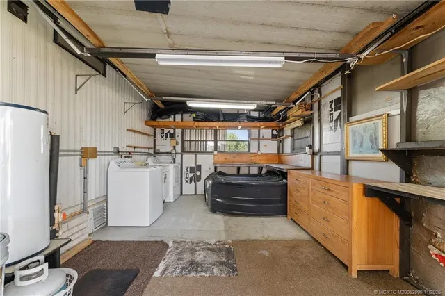 a view of storage and utility room