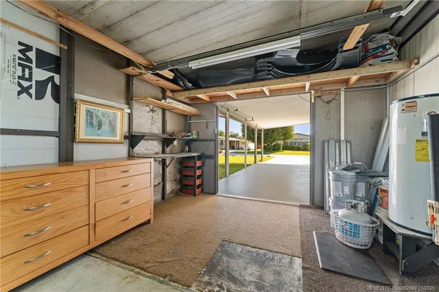 a view of storage and utility room