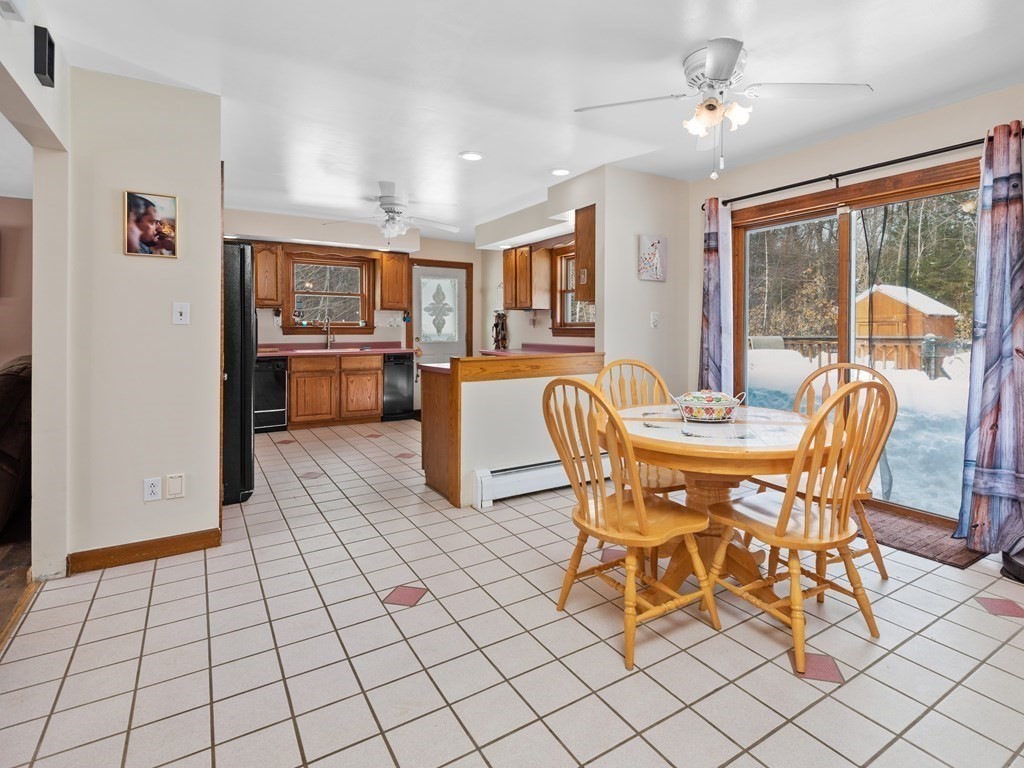 18 Gray Road Templeton, MA 01468 - Photo 9 of 38 a view of a dining room with furniture window and outside view