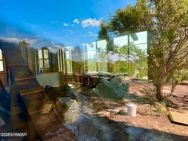 a backyard of a house