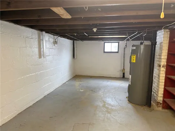 a view of storage and utility room