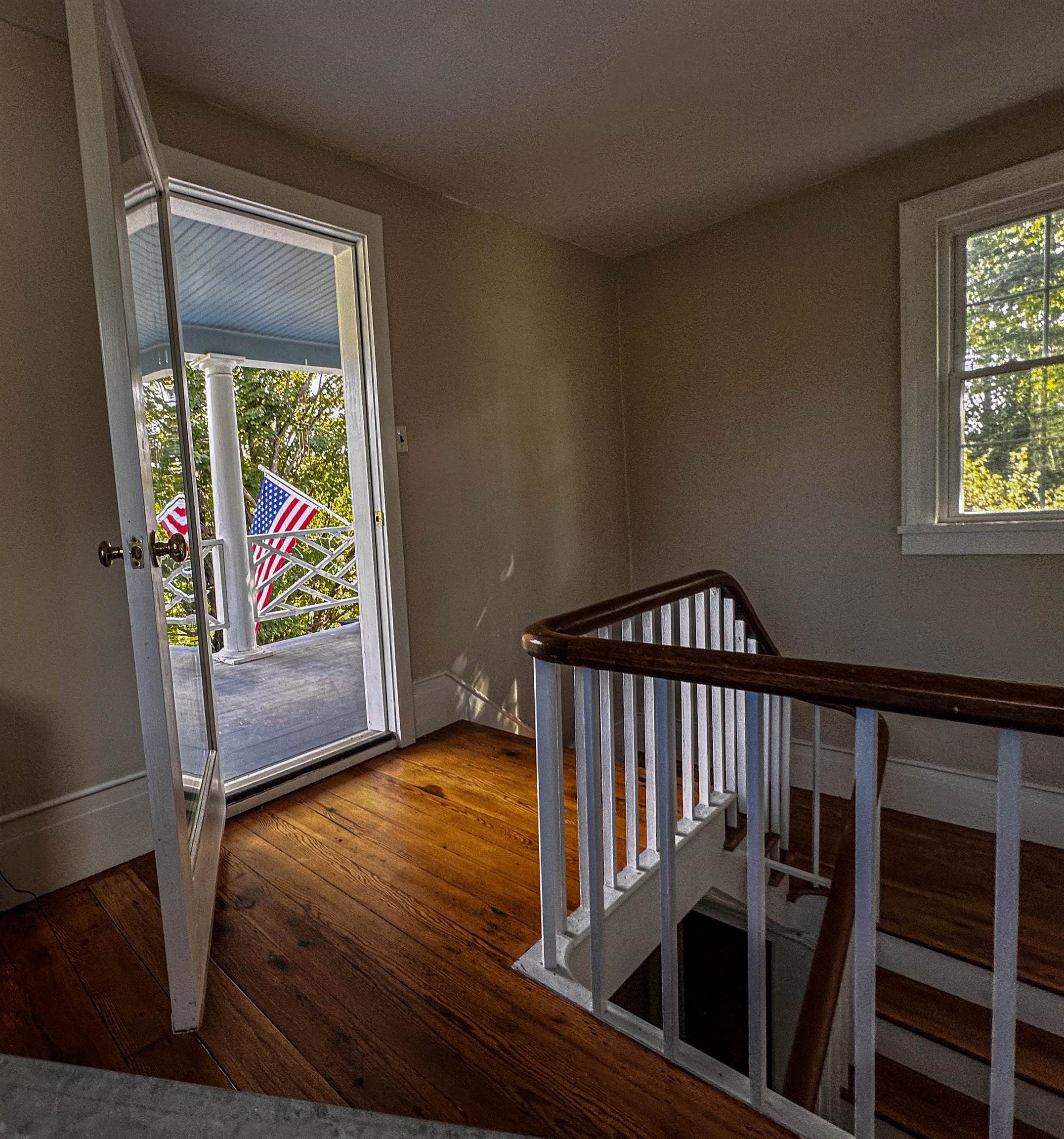 19 Mt Hermon Road Middlebrook, VA 24459 - Photo 29 of 70 a view of a hallway with wooden floor and staircase
