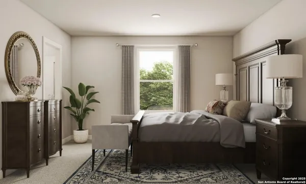 a kitchen with refrigerator cabinets and wooden floor