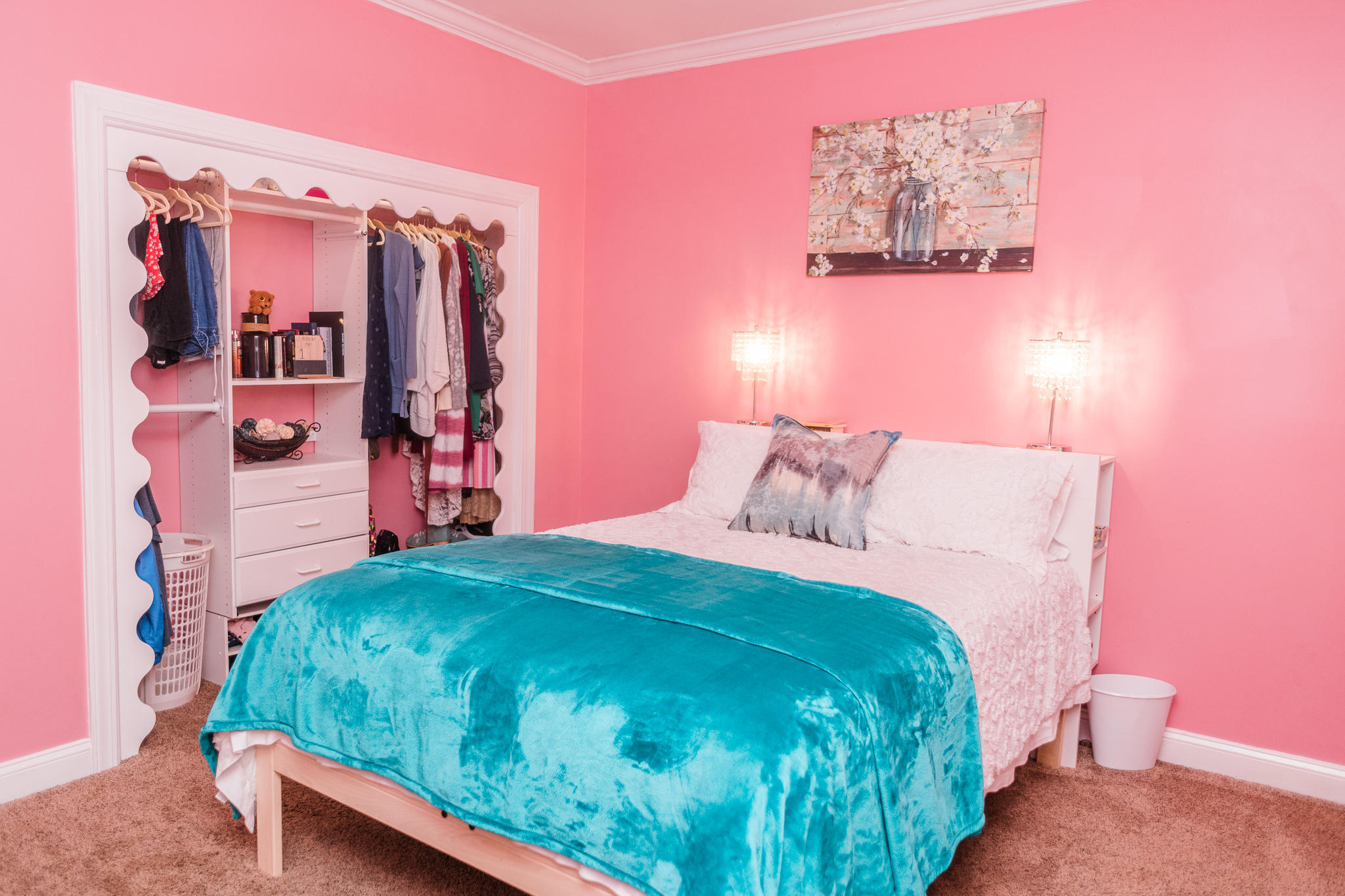 4418 Jones Road Macon, GA 31216 - Photo 22 of 50 a bedroom with a bed and a mirror