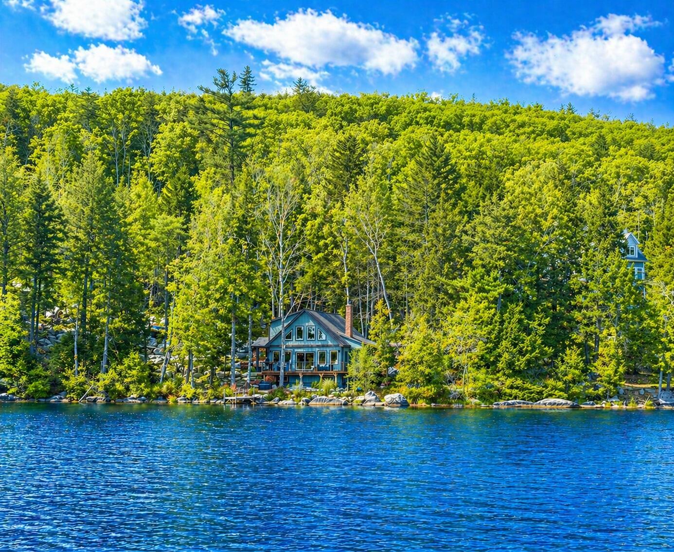 80 Fitts Mountain Road Dedham, ME 04429 - Photo 36 of 53 view from a boat
