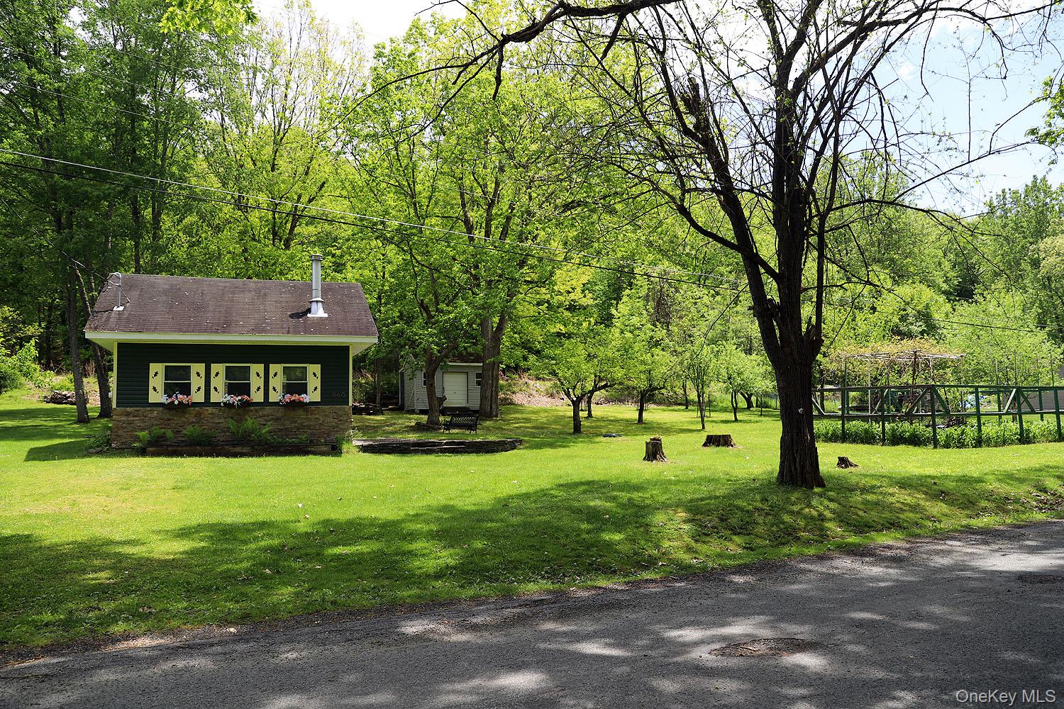 860 River Road Callicoon, NY 12723 - Photo 42 of 45 a view of a big house with large trees and a yard