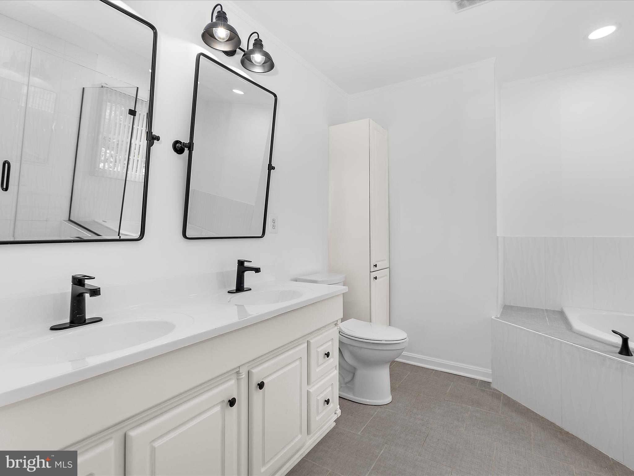 8475 Sexton Road Pasadena, MD 21122 - Photo 23 of 58 a bathroom with a toilet sink and mirror