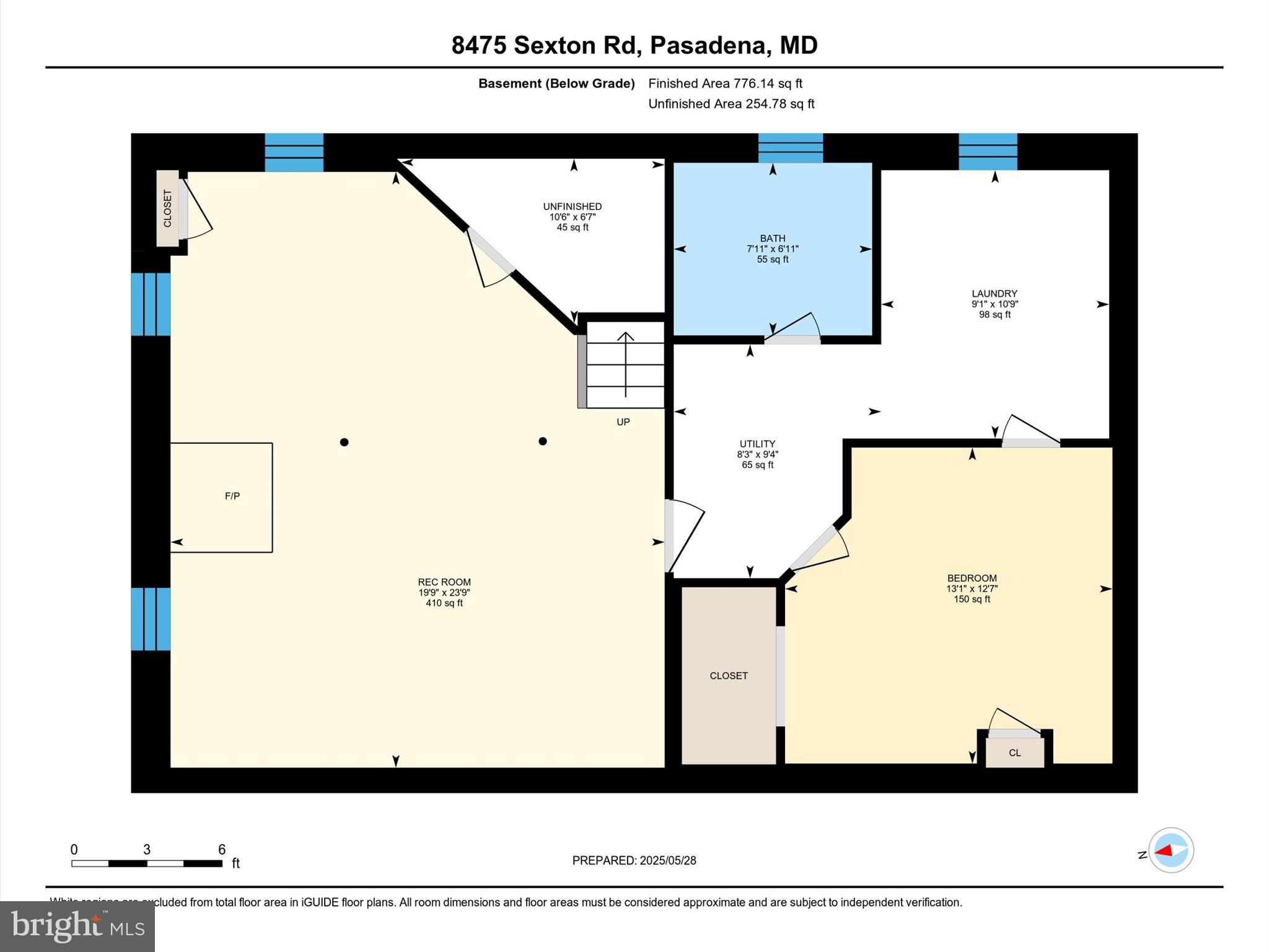 8475 Sexton Road Pasadena, MD 21122 - Photo 58 of 58 Basement Floorplan