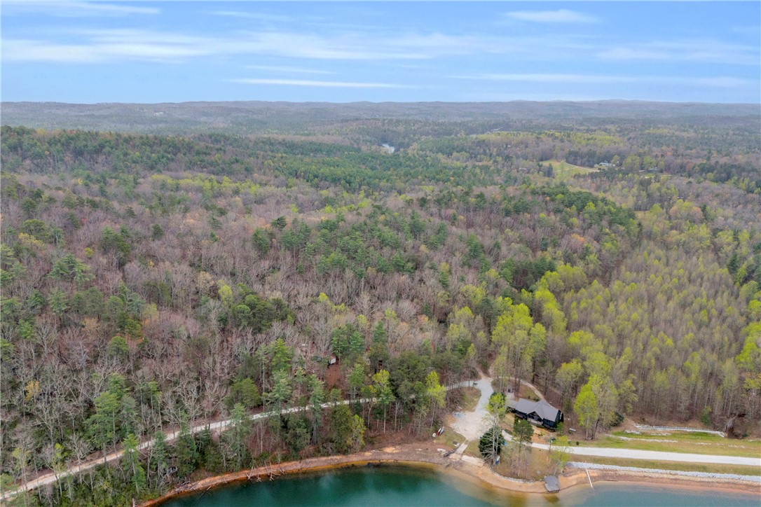 115 Little Stakey Rd Mountain Rest Mountain Rest, SC 29664 - Photo 30 of 38 This tranquil waterfront retreat is nestled amidst a lush, expansive forest landscape.