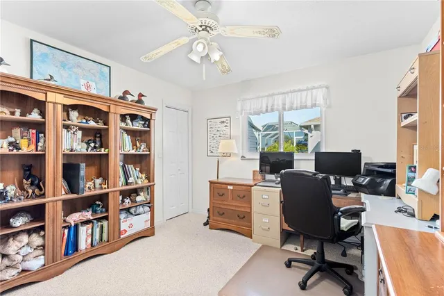 a spacious bathroom with a granite countertop sink and a mirror