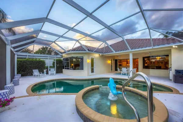 a view of a house with garden