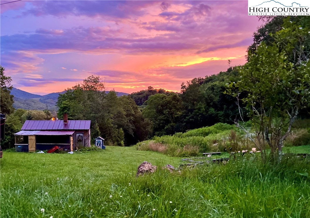 261 Tumbling Brook Road Banner Elk, NC 28604 - Photo 3 of 39 a view of a garden with a house in a back yard