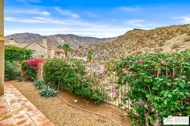 a view of an outdoor space with seating area