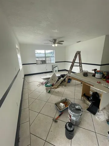 a room with gym equipment