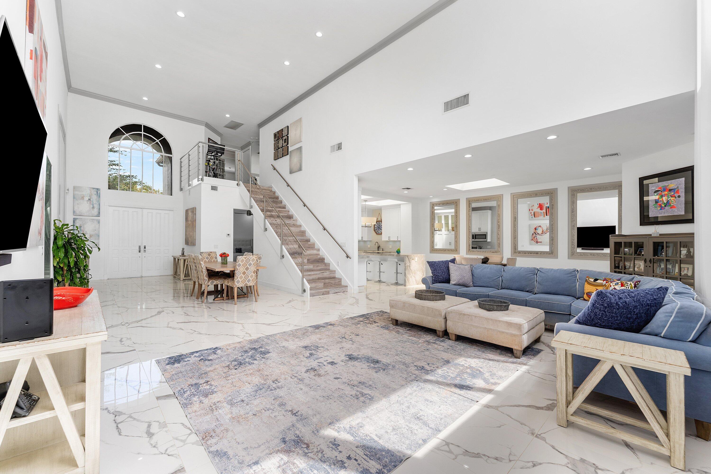 5863 Waterford Boca Raton, FL 33496 - Photo 7 of 90 a living room with furniture and wooden floor