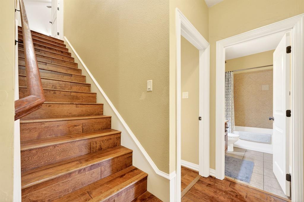 1399 Canyon Lake Road Wills Point, TX 75169 - Photo 24 of 37 a view of entryway and hall with wooden floor