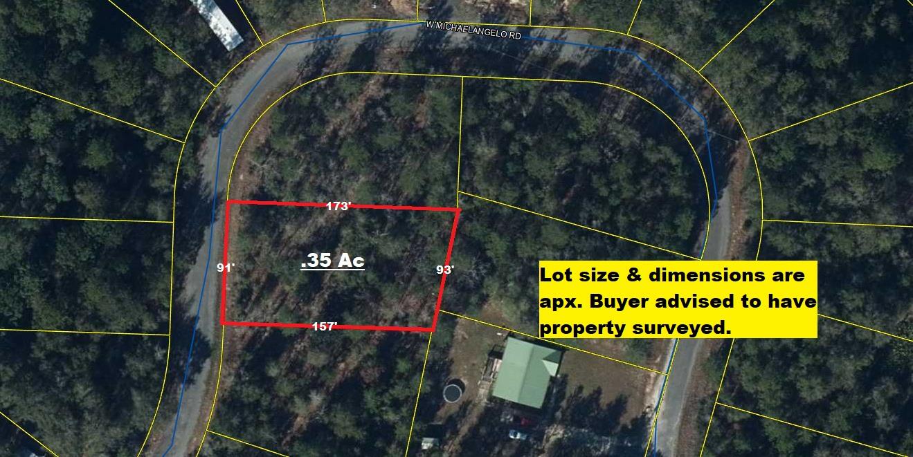 Lot 10 West Michaelangelo Road DeFuniak Springs, FL 32433 - Photo 1 of 4 Aerial 1