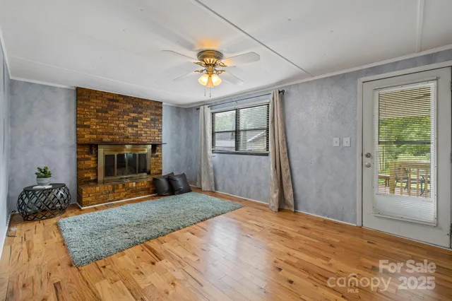 a view of livingroom with natural light