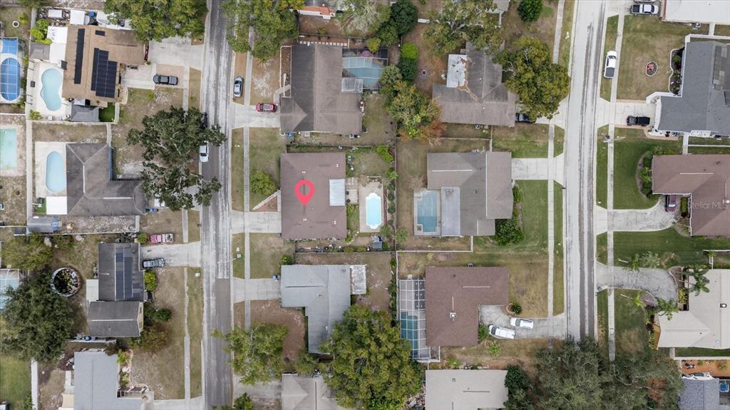 750 Caliente Drive Brandon, FL 33511 - Photo 63 of 71 an aerial view of residential houses with outdoor space and street view
