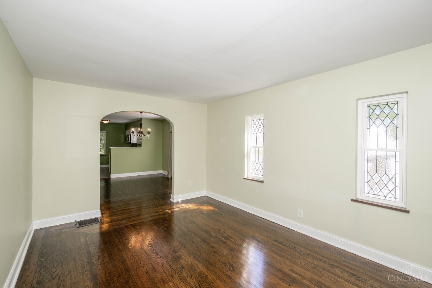 7396 Dawson Road Madeira, OH 45243 - Photo 4 of 42 From the front door, you enter the light-filled Living Room with gleaming hardwood floors!