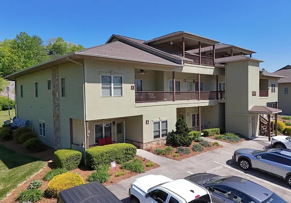 a front view of a house with balcony